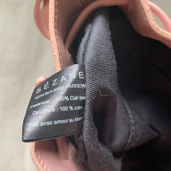 RARE cute cute Sezane Mini Farrow Bag in Pink - Picture 11 of 12